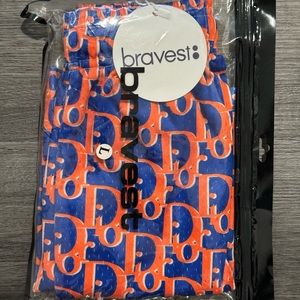 Bravest Studios Oblique Orange Shorts